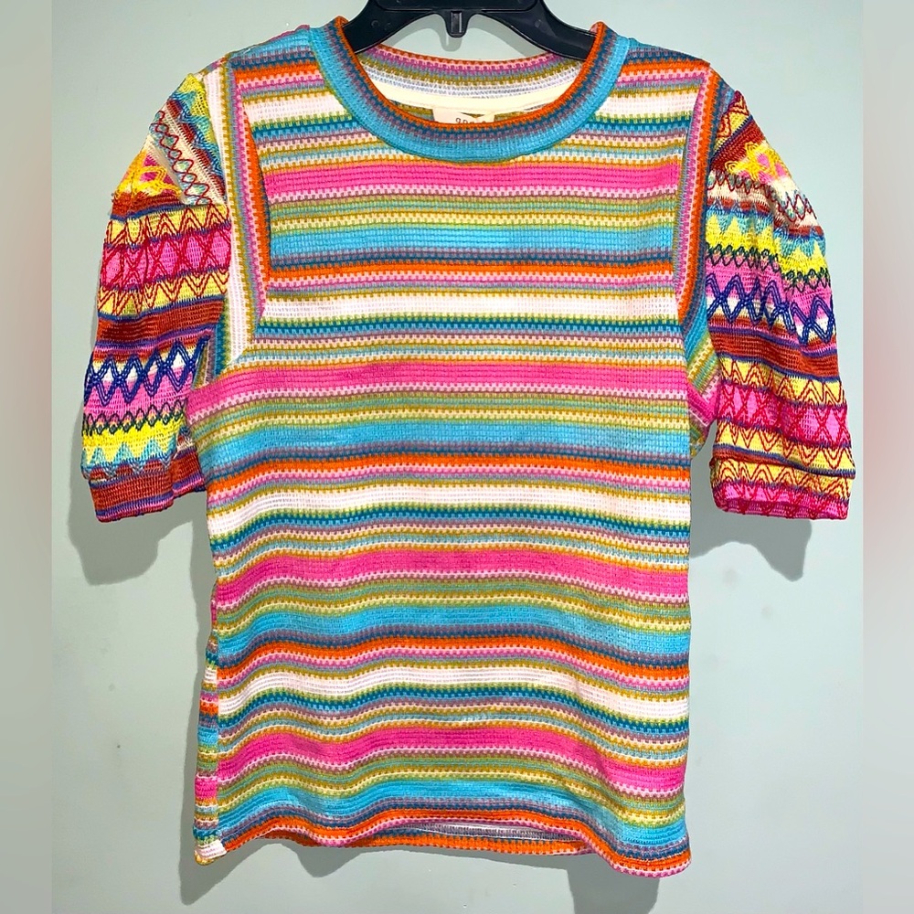 Colorful Striped Women's Blouse